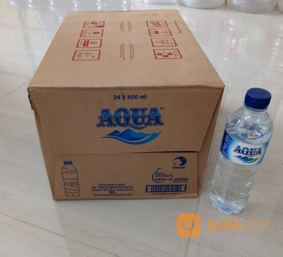 Aqua 600ml Rp. 37.000 Dus Isi 24 Botol Siap Kirim Di Seluruh Indonesia