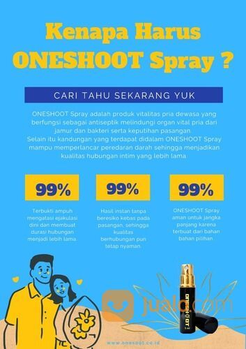 OneShoot Spray Alami Atasi E-Di Tanpa Kebas dan Efek Samping Solusi Keluarga Harmonis