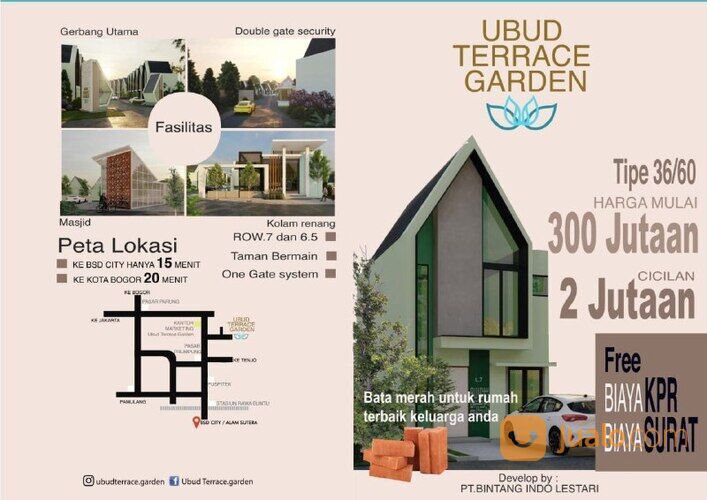 HUNIAN TERBAIK KEKINIAN DI GUNUNG SINDUR BOGOR UBUD TERRACE GARDEN