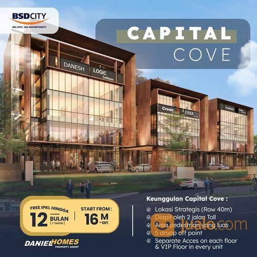 Ruko 4 Lantai Capital Cove Lokasi Mudah Diakses @BSD City