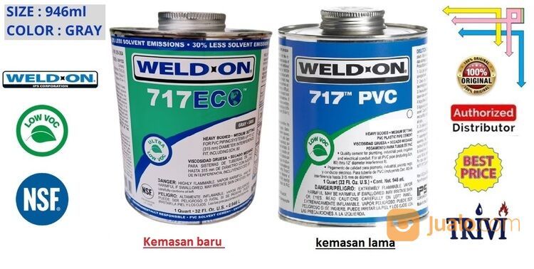 weld on 717 heavy bodied cement medium,lem pipa pvc cpvc 946ml weldon