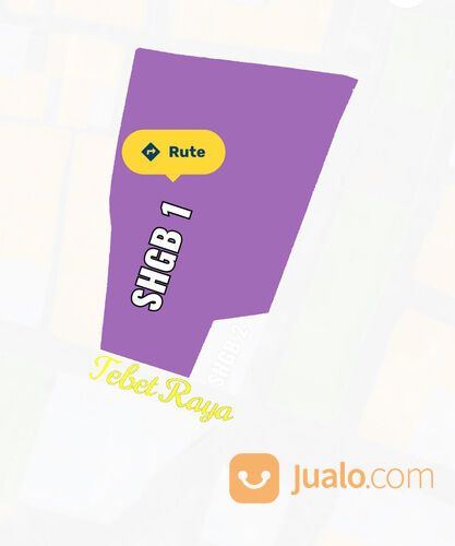 Lahan tanah 10000m2 Tebet Raya Jakarta Selatan seharga NJOP murah LT 10.000m2