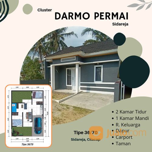 Rumah Tipe 36 Cluster Darmo Permai Sidareja