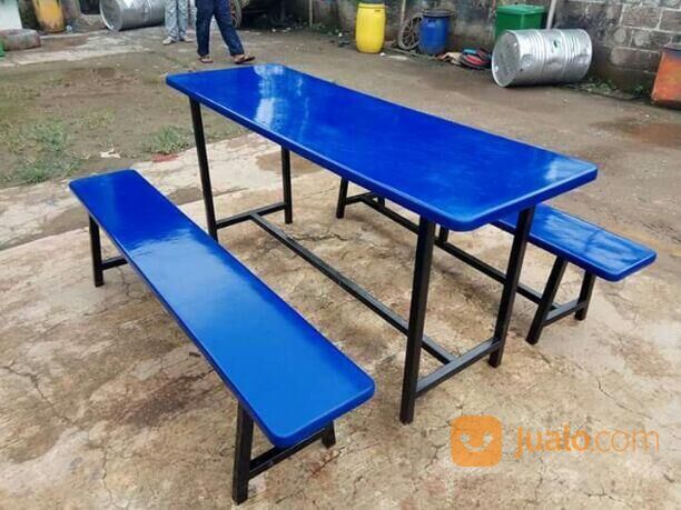 Meja kantin fiberglass