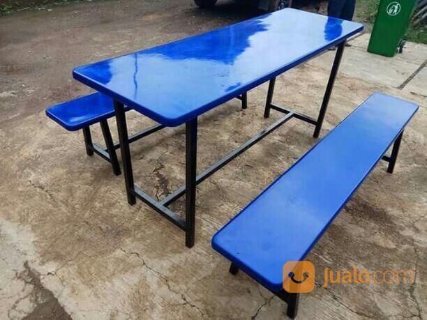 Meja kantin fiberglass