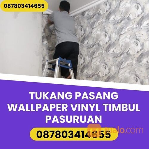 JASA PASANG WALLPAPER VINYL TIMBUL PASURUAN