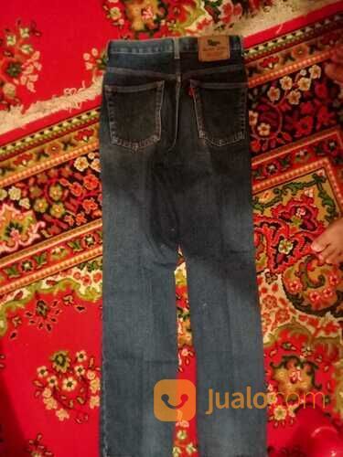 Celana Panjang Jeans Bekas warna biru tua murah