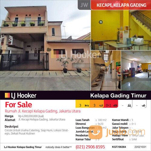 Rumah Jl. Kecapi Kelapa Gading, Jakarta Utara