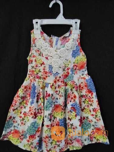 Dress anak perempuan motif Bunga Full Color-SFIT