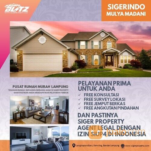 rumah subsidi model zig-zag nol dp dekat kemiling