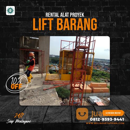 Sewa Lift Barang Madiun Kapasitas 1-2 ton Single/Double cabin
