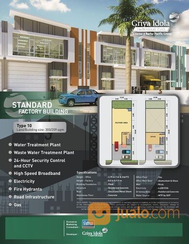 Gudang Keren Griya Idola Industrial Park di Cikupa Tangerang