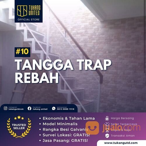 TANGGA BESI MODEL PLAT PERFORATED