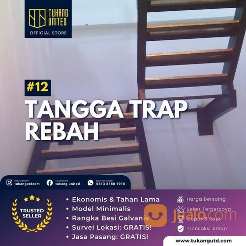 TANGGA BESI MODEL PLAT PERFORATED