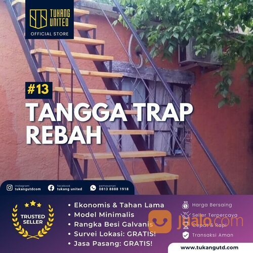 TANGGA BESI MODEL PLAT PERFORATED