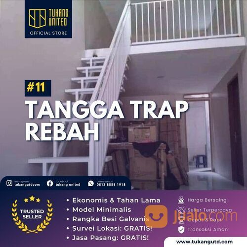 TANGGA BESI MODEL PLAT PERFORATED