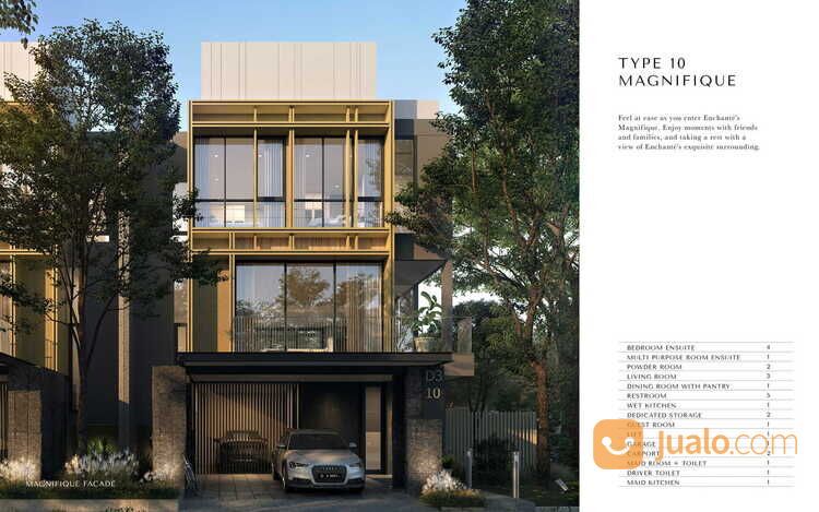 Enchante Residence T10 Rumah Mewah 3 Lantai di Lokasi Premium BSD City