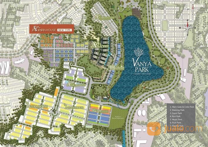 Alesha House Non Pool Terbaik Siap Huni at Vanya Park BSD City
