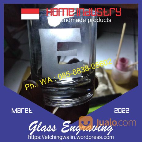 Jasa Grafir gelas kaca, Grafir mug stainless, Grafir gelas stainless, Glass Engraving