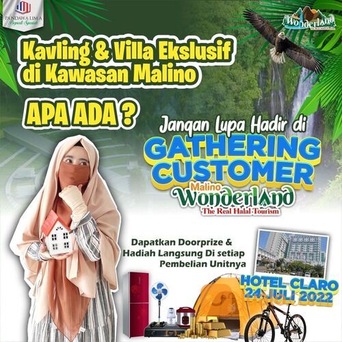 VILLA TERMURAH MALINO PEMANDANGAN AIR TERJUN