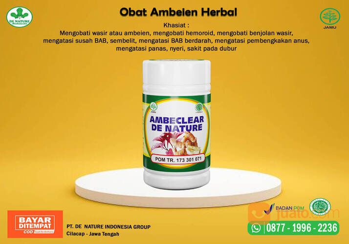 Obat Ambeyen Wasir Ambeclear Obat Stadium 2 Ambeyen Benjolan Luar Menahun Ambeien Sakit BAB Nyeri