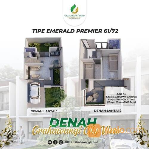 PROMO MURAHH! RUMAH TROPICAL 2 LANTAI 500JT-AN DI UJUNG BERUNG BANDUNG