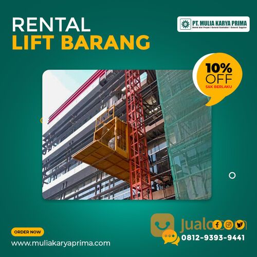 Sewa Lift barang Purwakarta Kapasitas 1-2 ton Single/Double cabin