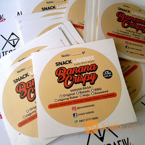 Print Sticker Label Full Color Mulai 6rb/lembar A3