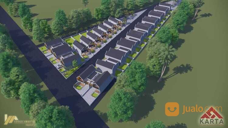 Rumah Modern Konsep Mezzanine Gaya Skandinavia di Prambanan