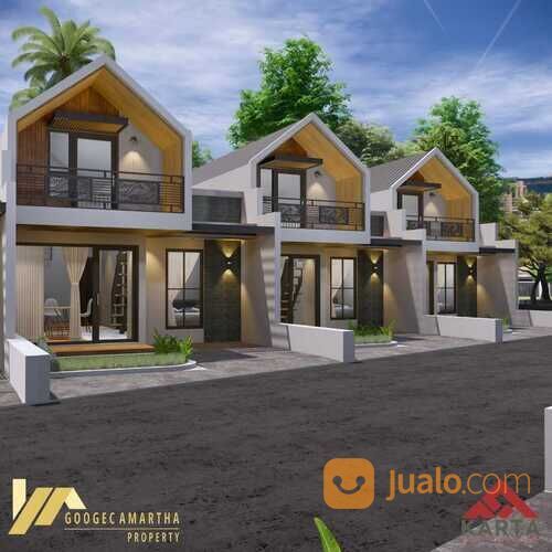 Rumah Modern Konsep Mezzanine Gaya Skandinavia di Prambanan