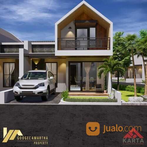 Rumah Modern Konsep Mezzanine Gaya Skandinavia di Prambanan