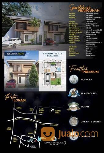Paling Mudah Aksesnya, Perumahan Damarsi Juanda 345 Juta Diamond Village Juanda 2