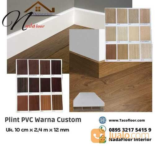 List Plint PVC Padat Aksesoris Lantai 10 cm Warna Custom