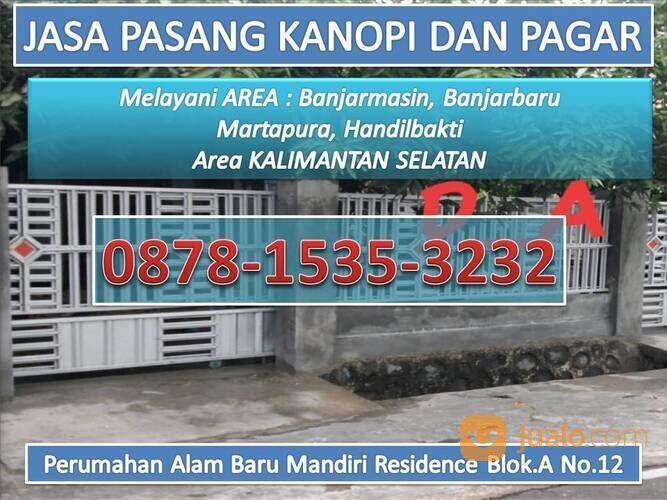 LAGI PROMO !!! , WA 087-815-353-232, Kanopi Baja Ringan Banjarmasin