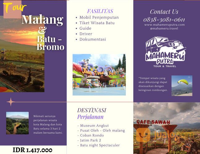Tour Malang+Batu+Bromo 3N2D Harga Terjangkau