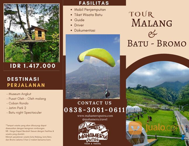 Tour Malang+Batu+Bromo 3N2D Harga Terjangkau