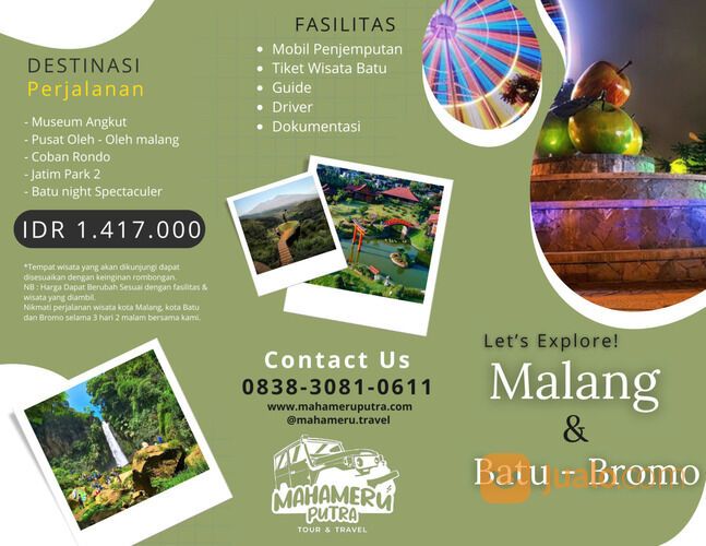 Tour Malang+Batu+Bromo 3N2D Harga Terjangkau