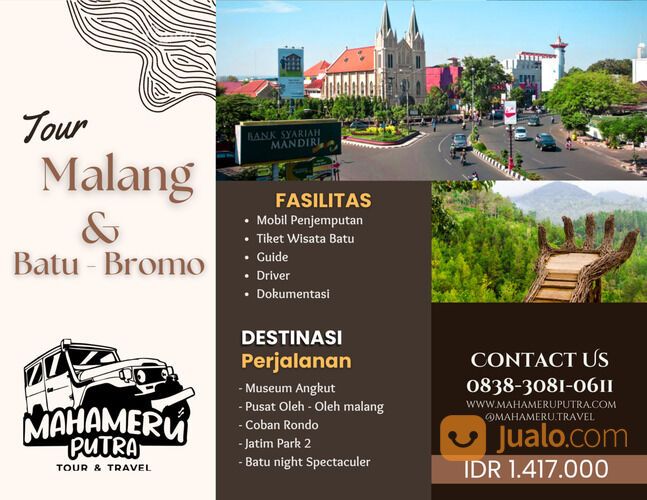 Tour Malang+Batu+Bromo 3N2D Harga Terjangkau