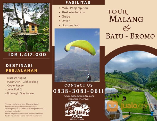 Tour Malang+Batu+Bromo 3N2D Harga Terjangkau