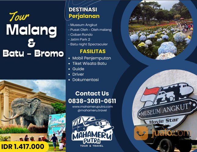 Tour Malang+Batu+Bromo 3N2D Harga Terjangkau