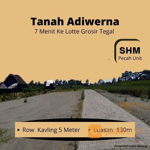Tanah Pesona Adiwerna Tegal, SHM, 70 Jt-an