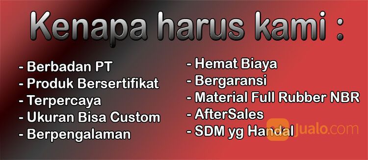 Rubber Loading Dock Tipe D dgn Hole Bisa Custom Ukuran Termurah