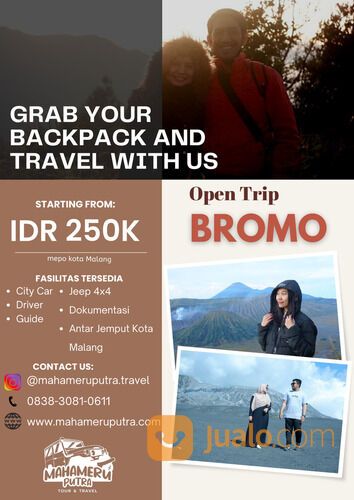 Paket Wisata Ke Gunung Bromo 1 Hari Free Dokumentasi Via jalur Malang