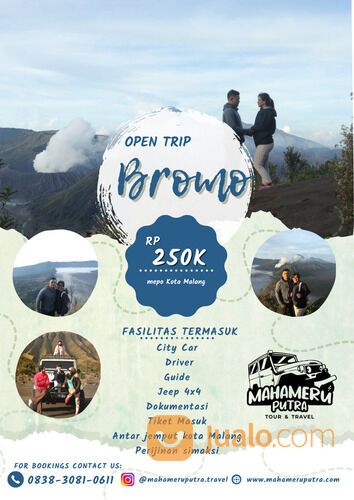 Paket Wisata Ke Gunung Bromo 1 Hari Free Dokumentasi Via jalur Malang