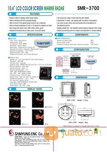 SAMYUNG SMR-3700 Marine Radar System