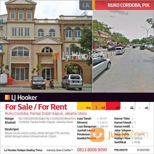 Ruko Cordoba, PIK, Jakarta Utara