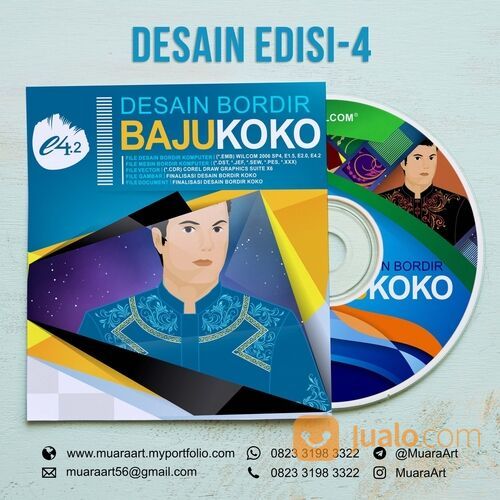 Desain Bordir Baju Koko Siap Edit + Siap Pakai + Siap Produksi Edisi-4