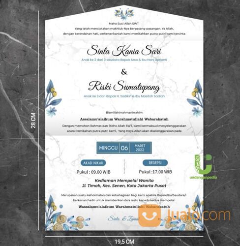 Cetak Undangan Pernikahan Murah