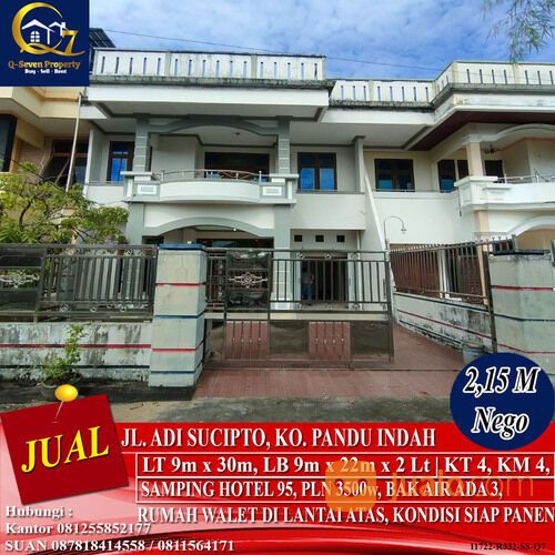 Rumah Strategis Jl. Adisucipto, Pontianak, Kalimantan Barat