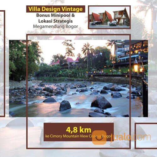 Villa vintage kayu di puncak cisarua Bogor
